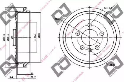 Тормозный барабан DJ PARTS BR1018